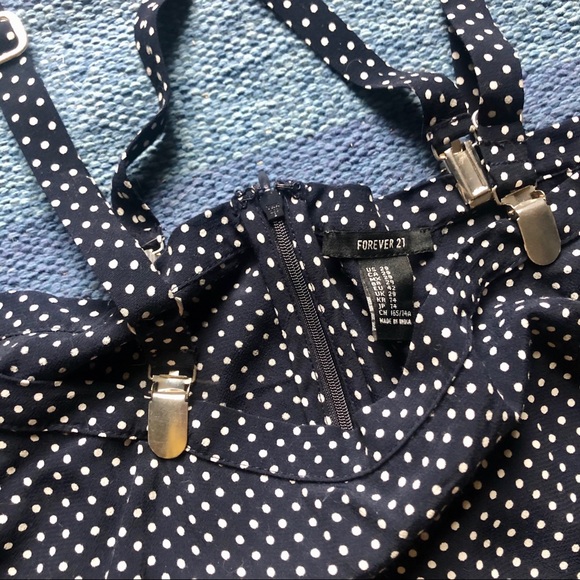 F21 | Polka Dot Suspender Skirt | 29 - Picture 5 of 7